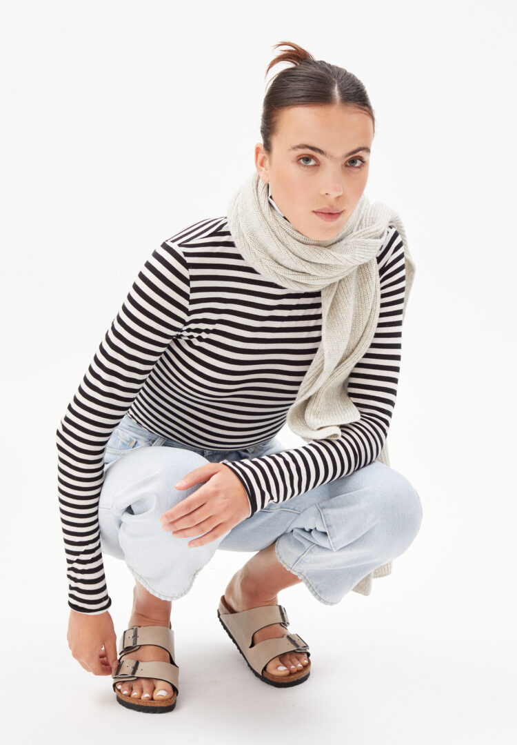 Schal Irsaa In Light Grey Melange-oatmilk von ArmedAngels
