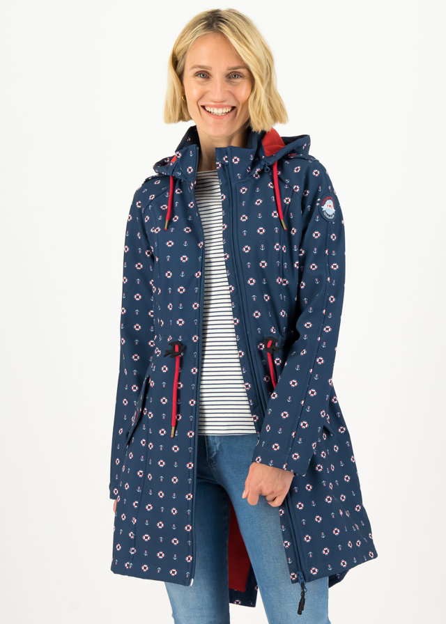 Softshelljacke Swallowtail Lightweight Blau von blutsgeschwister