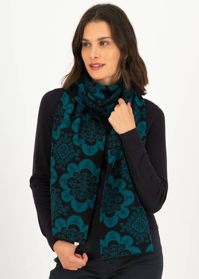 Strickschal Bohemian Tales Türkis von blutsgeschwister