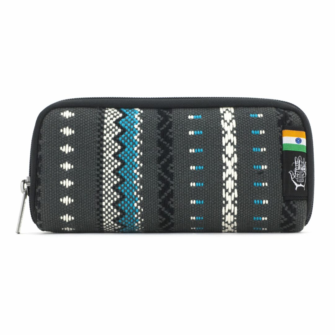 Chiburi Accordion Wallet RFID Block Viva con Agua Grey von Ethnotek